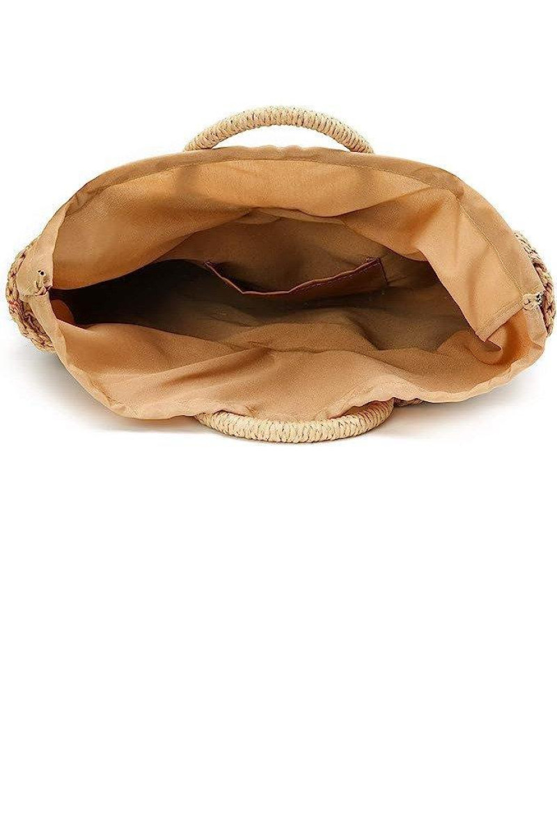 Стильна літня сумочка з акцентами Pom Pom